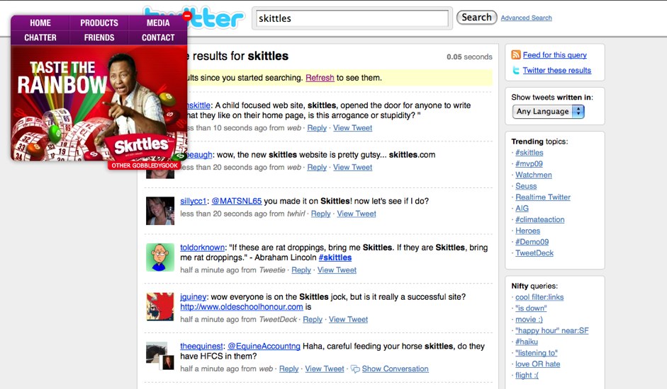 skittlescom Twitter search as home page - definition of ballsy