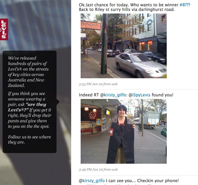 ispylevis-on-twitter iSpyLevis clever promotion on Twitter