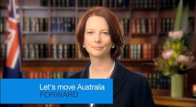 Julia Gillard from YouTube campaign video
