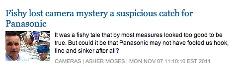 Panasonic lost camera